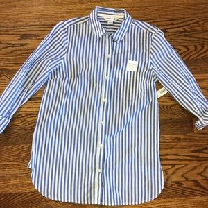 Button down striped shirt